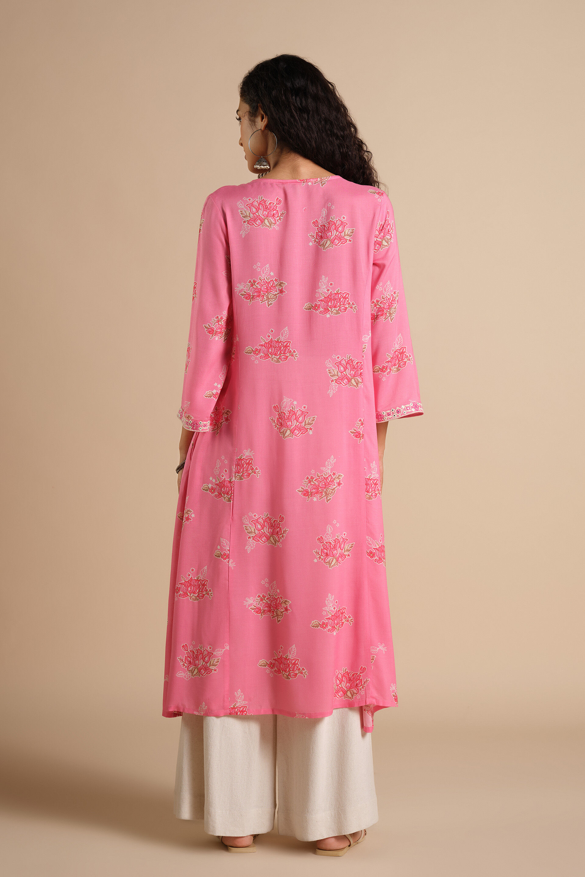 Gulab Sky Kurta, Pink, image 5